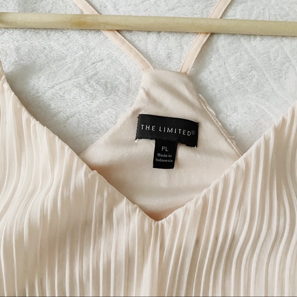 The Limited Pale Pink Pleated V-Neck Tank Top - Picture 5 of 8